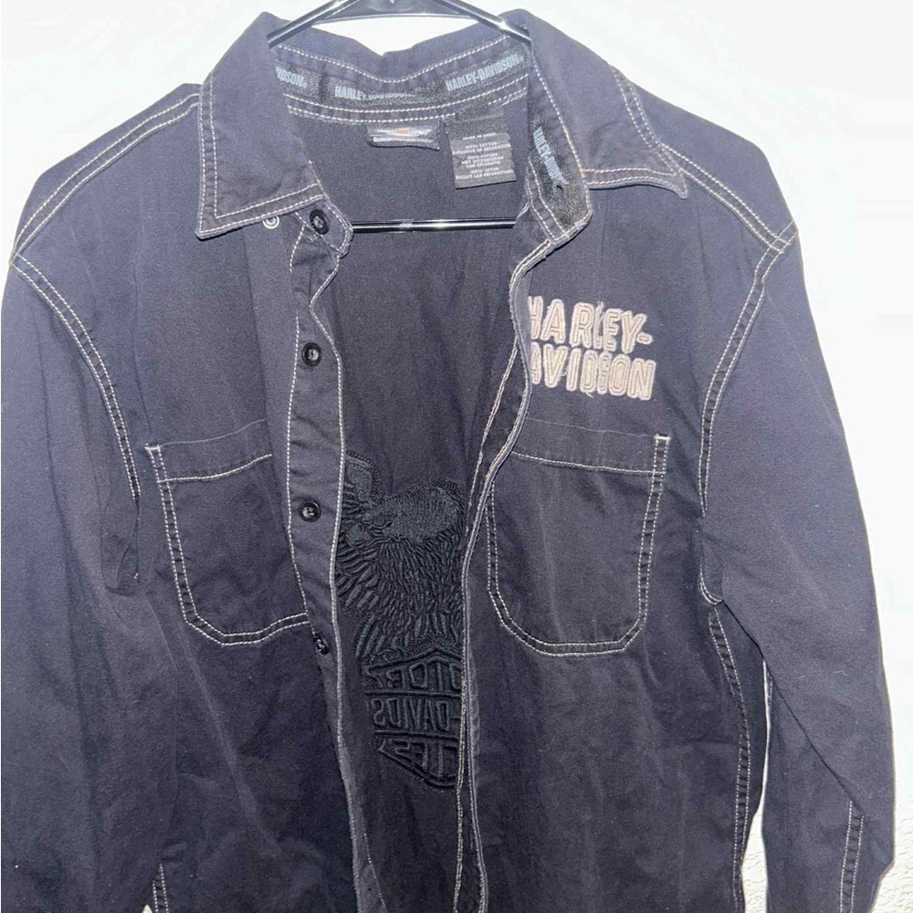 Harley-Davidson Black Lightweight Shirt Jacket